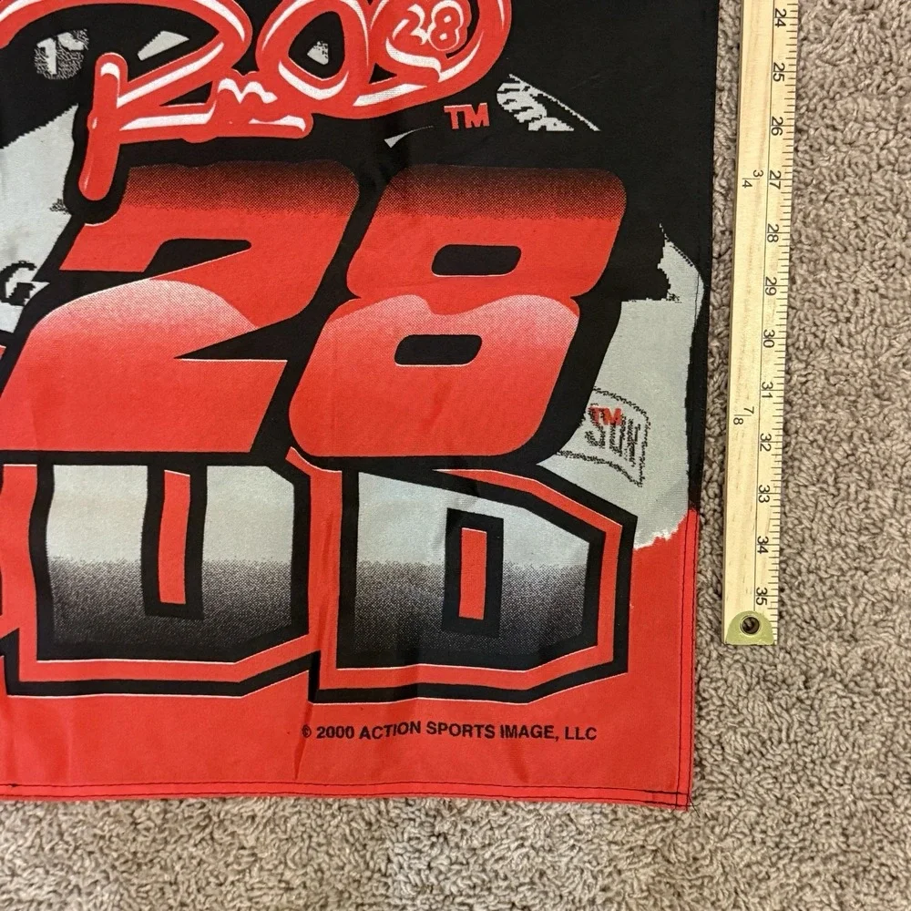 Vintage Ricky Rudd 28 NASCAR Roush Racing Banner Flag‎ 2000 - Picture 6 of 6